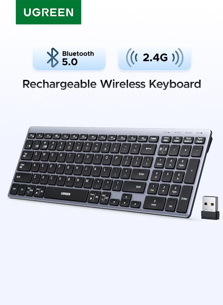 Foldable Bluetooth Keyboard for iOS, Android, Windows, Mac, iPad, iPhone, Tablet & Laptop